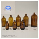 Sanplatec Glass bottle (narrow mouth brown) with tamper-proof cap