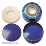 Thermo Fisher Scientific Crimp cap with septum (ND20) -60 to 200°C 3mm Blue/White/Silver/Blue Bimetal 6PBCC20 Series