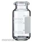 Thermo Fisher Scientific Headspace Vial ND20 with Label, Glass Round Bottom, 6ACV Series