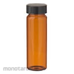 WHEATON AMBER Glass with Black Phenolic Cap