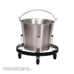 Cole Parmer Stainless Steel Bucket Stand With Four 2 inch Swivel Casters