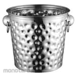 HomeMaster Bucket Stainless Motif dengan Handle