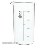 SIBATA SCIENTIFIC TECHNOLOGY Shibata Tall Beaker with Indicator Graduations, 2L, 010040-2000A