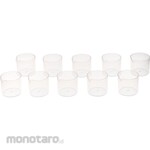 Sanwa Manufacturing PET liter measuring cups, round, 10mL, set of 10