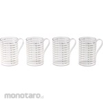 Sanwa Manufacturing PET liter measuring cups, round, 1L shape, set of 4.