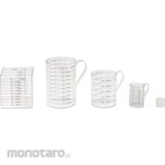Sanwa Manufacturing Set of 5 PET liter measuring cups