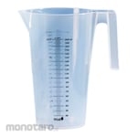 VITLAB Beaker With Handle PP Black Scale