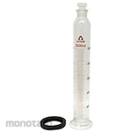 AS ONE Hard Glass Measuring Cylinder with Stopper, Calibration Certificate Included