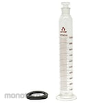 AS ONE Hard Glass Measuring Cylinder with Stopper, English Calibration Certificate Included