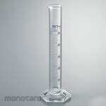 AS ONE Measuring cylinder with blue scale and calibration certificate, TSCY series