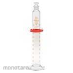 SIBATA Graduated Cylinder Custom A with Glass Stopper (Gelas Ukur Lab)