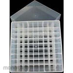 BM Equipment 81-place Freezer Rack w/ lid, slotted base, Clear BMSC0200557 series