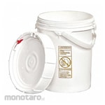 LABELMASTER Pail,Plastic with Screw-Top L