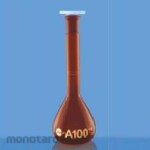 BOROSIL Flasks Volumetric with Interchangeable PP Stopper Accuracy as per Class A Amber with Batch Certificate