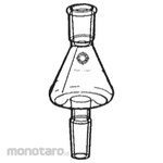 KIRIYAMA Glass Dry Distillation Receiver Flask F13B-1 Series