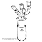 KIRIYAMA Glass Four-neck cylindrical flask with joint