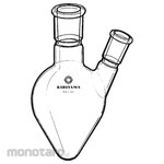 KIRIYAMA Glass Hertz-type two-neck flask F12-1 series