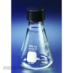 PYREX Erlenmeyer Flask Narrow Mouth with Screw Cap (Labu Reaksi)