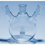 Quickfit Three-Neck Round-Bottom Flasks With Angled Necks