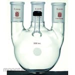 Synthware Four-Neck Round Bottom Flask With Threaded Side Arm