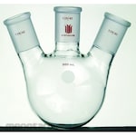 Synthware Three Neck Round Bottom Flask With Angled Side Necks