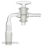 SIBATA SCIENTIFIC TECHNOLOGY Common sliding exhaust pipe Curved pipe With glass cock