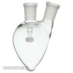 SIBATA SCIENTIFIC TECHNOLOGY Common sliding two-necked pear-shaped flask
