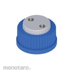 Cole Parmer Spex VapLock Solvent Delivery Cap With Port Thread Inserts GL32