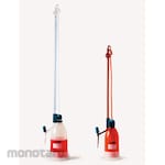 ISOLAB Poly bottle titration burette with valve cock