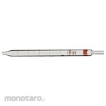 SIBATA SCIENTIFIC TECHNOLOGY Measuring Pipette with Graduations on the Tip, Extra-Thick Hole, Calibration Certificate Included, 020210 Series