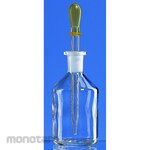 BRAND Glass Dropping Bottle With Dropping Pipette And Rubber Teat
