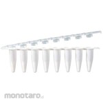 BM Equipment Real-time PCR 8 tubes & 8 flat caps 0.2ml white QPCR-8A series