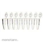 BM Equipment UltraFlux I 8-Strip Tubes with Individually-Attached Flat Caps, Clear BMSC0200275 Series