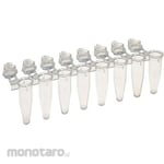 Simport PCR 8 tubes & single lock flat cap 0.2ml natural T320-2N series