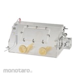 AS ONE Gas Replacement Acrylic Glove Box Airtight Monitor PC With Outlet