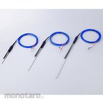 AS ONE K Thermocouple, Fluorine Resin Coated, FK Series, English Calibration Certificate Included