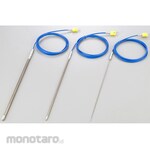 AS ONE K-sheathed thermocouple, high temperature, Inconel(R) type, 0 to 1000°C, IP10-K-6.4 series, calibration document set (3 documents)