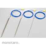 AS ONE K-sheathed thermocouple, high temperature, Inconel(R) type, 0 to 700°C, IP10-K series, calibration document set (3 documents)