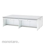 AS ONE Meja Lab Central Warna Putih