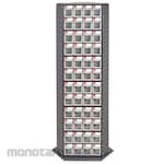 shooter Three-sided rotating parts storage shelf with 144 drawers