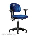 Cole Parmer Bench Height Ergonomic Chair With Arm Rests And Glides