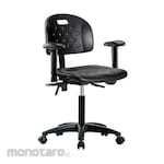 Cole Parmer Chair Bench Height Ergonomic With Arm Rests And Casters
