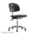 Cole Parmer Clean Room Desk Height Ergonomic Chair In Chrome With Glides
