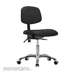 Cole Parmer Cleanroom Ergonomic Chair Bench Height Adjustable Arms Gliders No Foot Ring