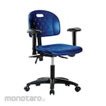 Cole Parmer Desk Height Ergonomic Chair With Arm Rests And Casters