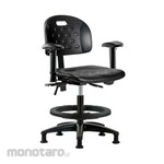 Cole Parmer Ergonomic Chair Bench Height With Arm Rests Foot Ring And Glides