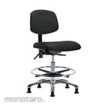 Cole Parmer Ergonomic Chair Bench Height With No Arms Gliders Chrome Foot Ring