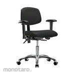 Cole Parmer Ergonomic Chair Desk Height With Adjustable Arms Chrome Casters
