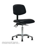 Cole Parmer Ergonomic Chair ESD Bench Height In Chrome With Glides