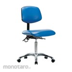 Cole Parmer Esd Bench Height Ergonomic Chair In Chrome With Casters